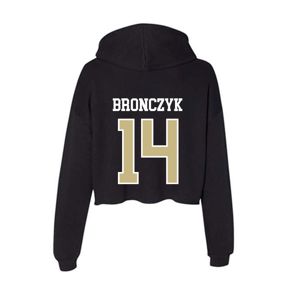 Albion - NCAA Baseball : Tyler Bronczyk - Women's Crop Fleece Hoodie-1