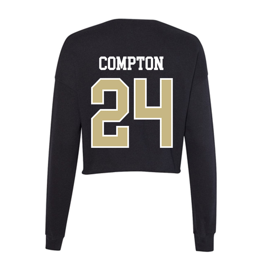 Albion - NCAA Men's Lacrosse : Matthew Compton - Women's Cropped Crew Fleece-1