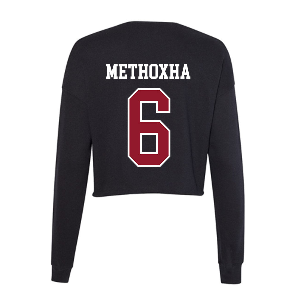 Lafayette College - NCAA Women's Soccer : Era Methoxha - Women's Cropped Crew Fleece-1