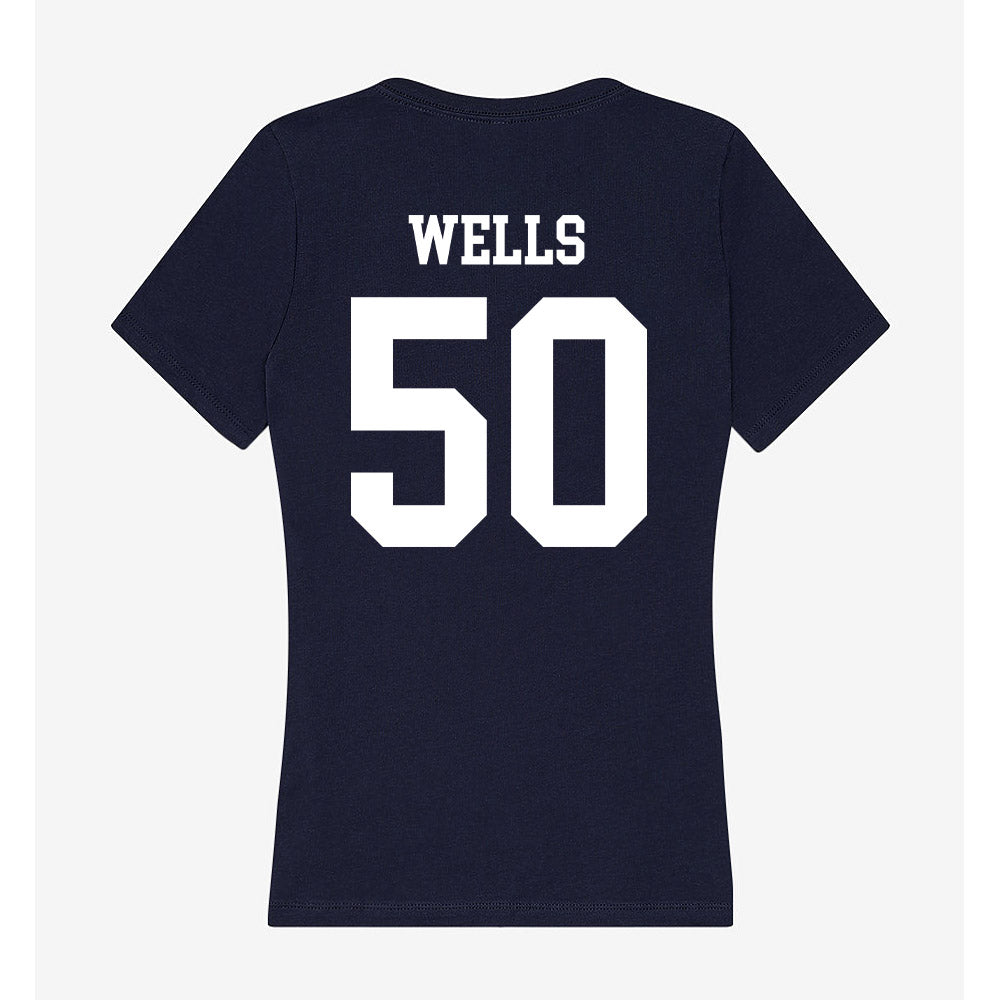 Jackson State - NCAA Football : Tymon Wells - Women's V-Neck T-Shirt-1