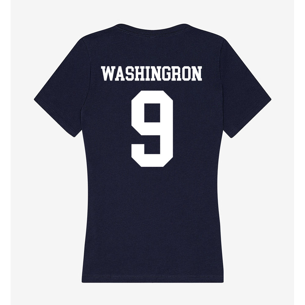 Jackson State - NCAA Football : BJ Washingron - Women's V-Neck T-Shirt-1