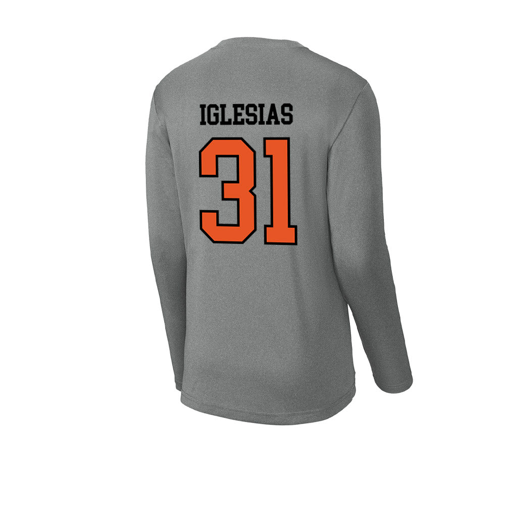 Pacific - NCAA Baseball : Justin Iglesias - Activewear Long Sleeve T-Shirt-1