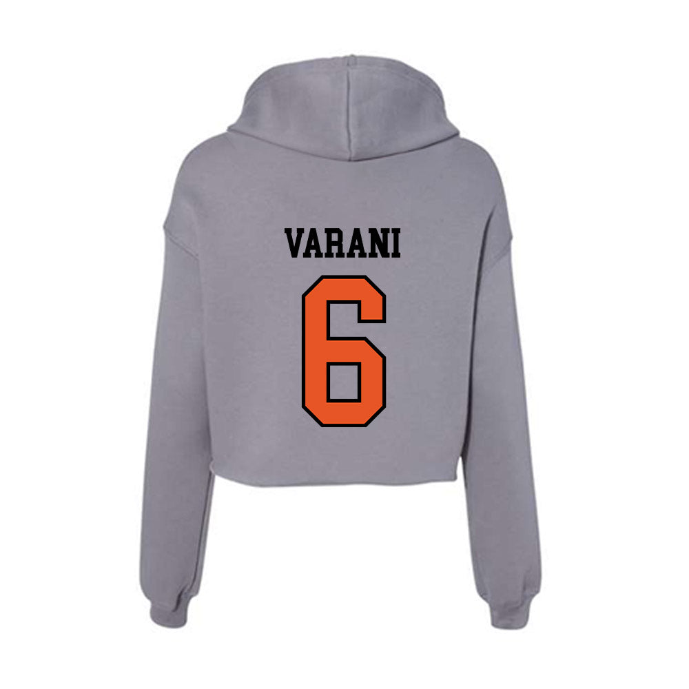 Pacific - NCAA Women's Volleyball : Valentina Varani - Women's Crop Fleece Hoodie-1