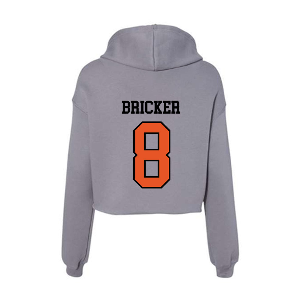 Pacific - NCAA Softball : Amanda Bricker - Women's Crop Fleece Hoodie-1