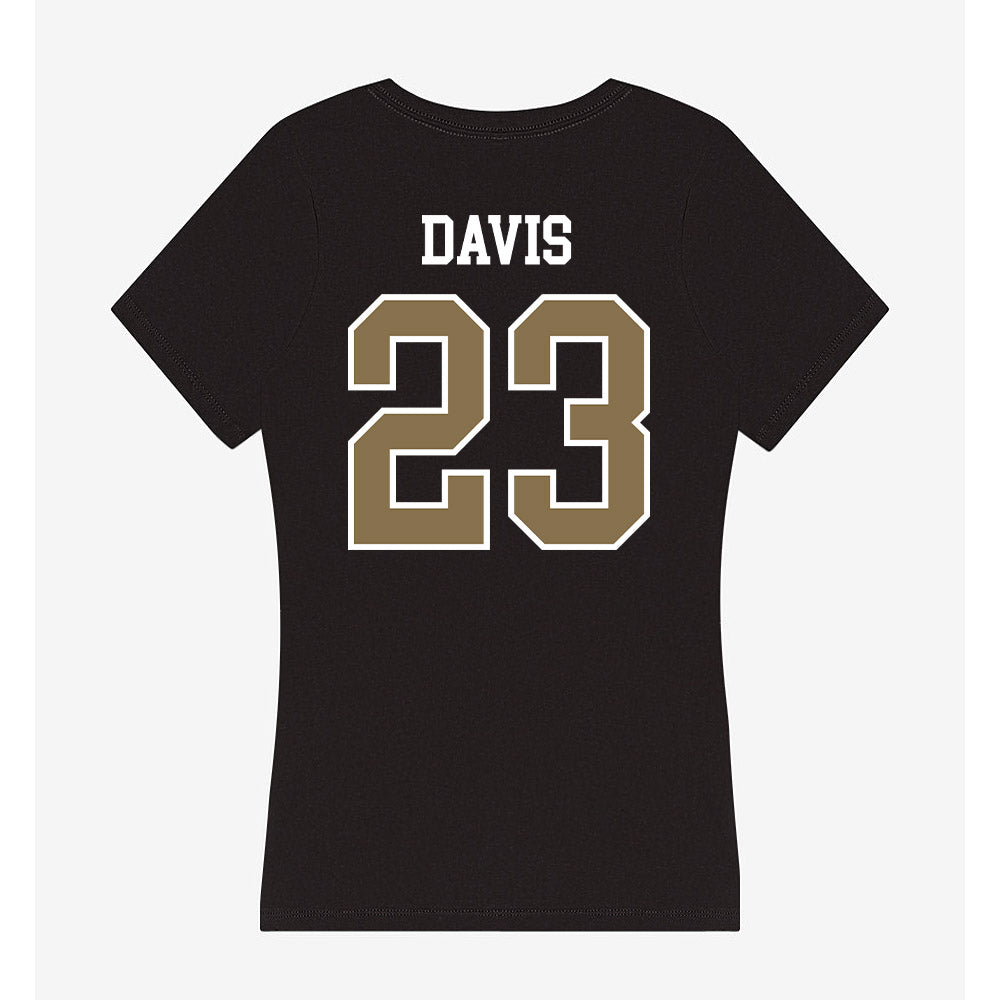 Bryant - NCAA Women's Basketball : Giselle Davis - Women's V-Neck T-Shirt-1