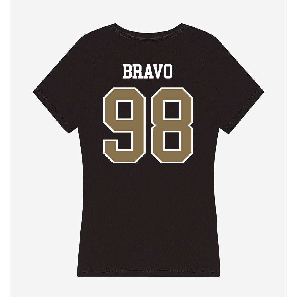 Bryant - NCAA Football : Gustavo Bravo - Women's V-Neck T-Shirt-1