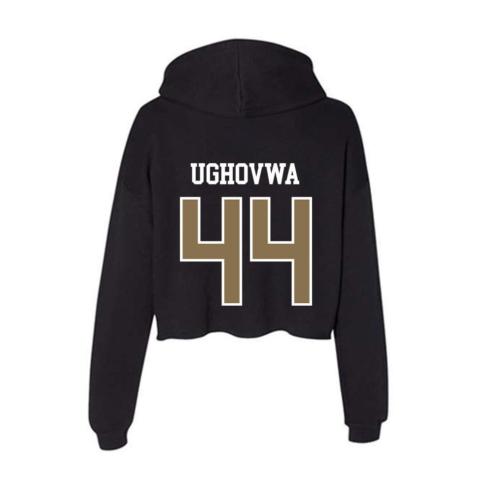 Bryant - NCAA Football : Nathan Ughovwa - Women's Crop Fleece Hoodie-1