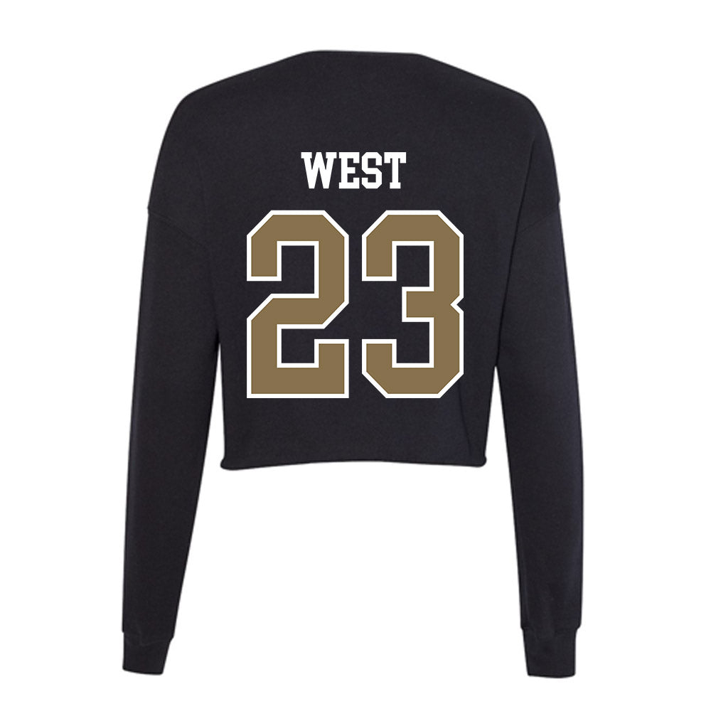 Bryant - NCAA Softball : Alissa West - Women's Cropped Crew Fleece-1