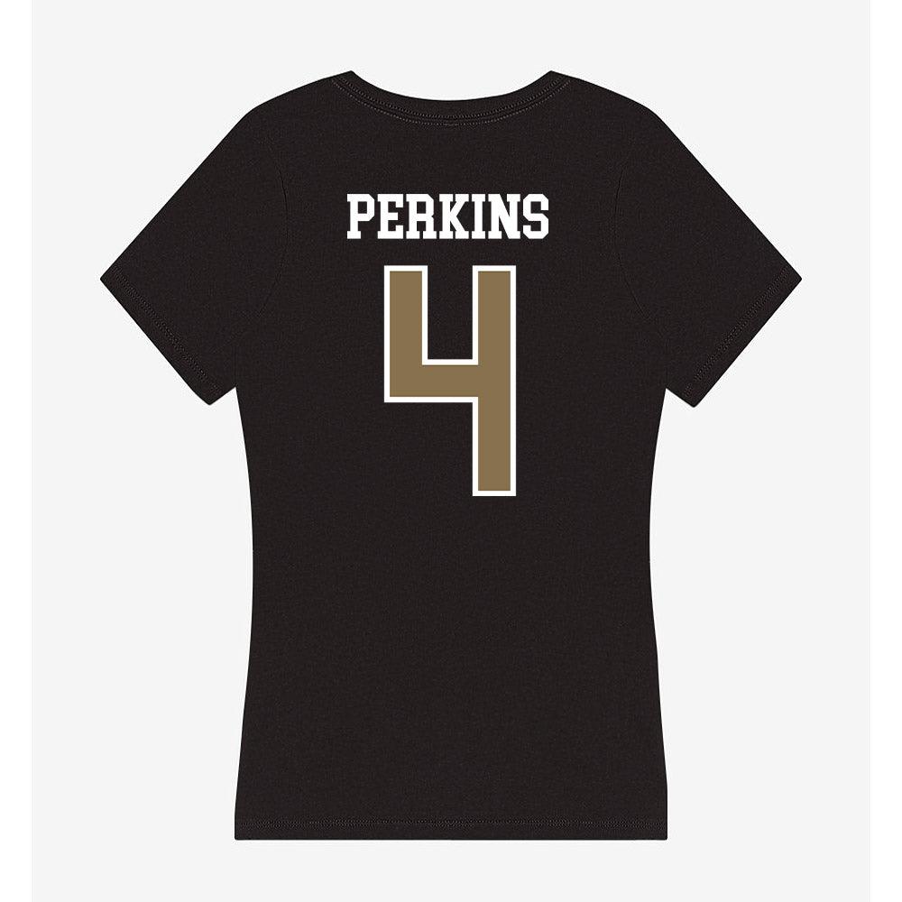 Bryant - NCAA Football : Brandon Perkins - Women's V-Neck T-Shirt-1