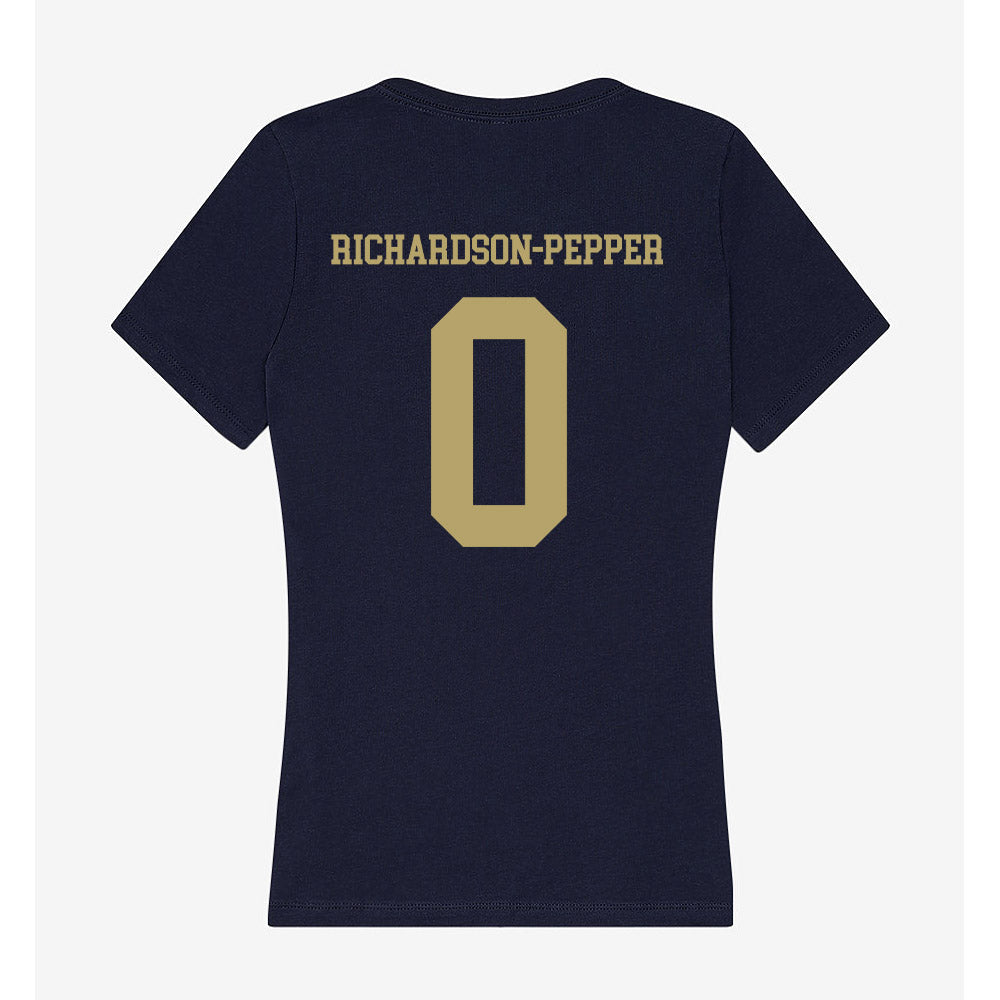 UC Davis - NCAA Women's Lacrosse : Ally Richardson-Pepper - Women's V-Neck T-Shirt-1