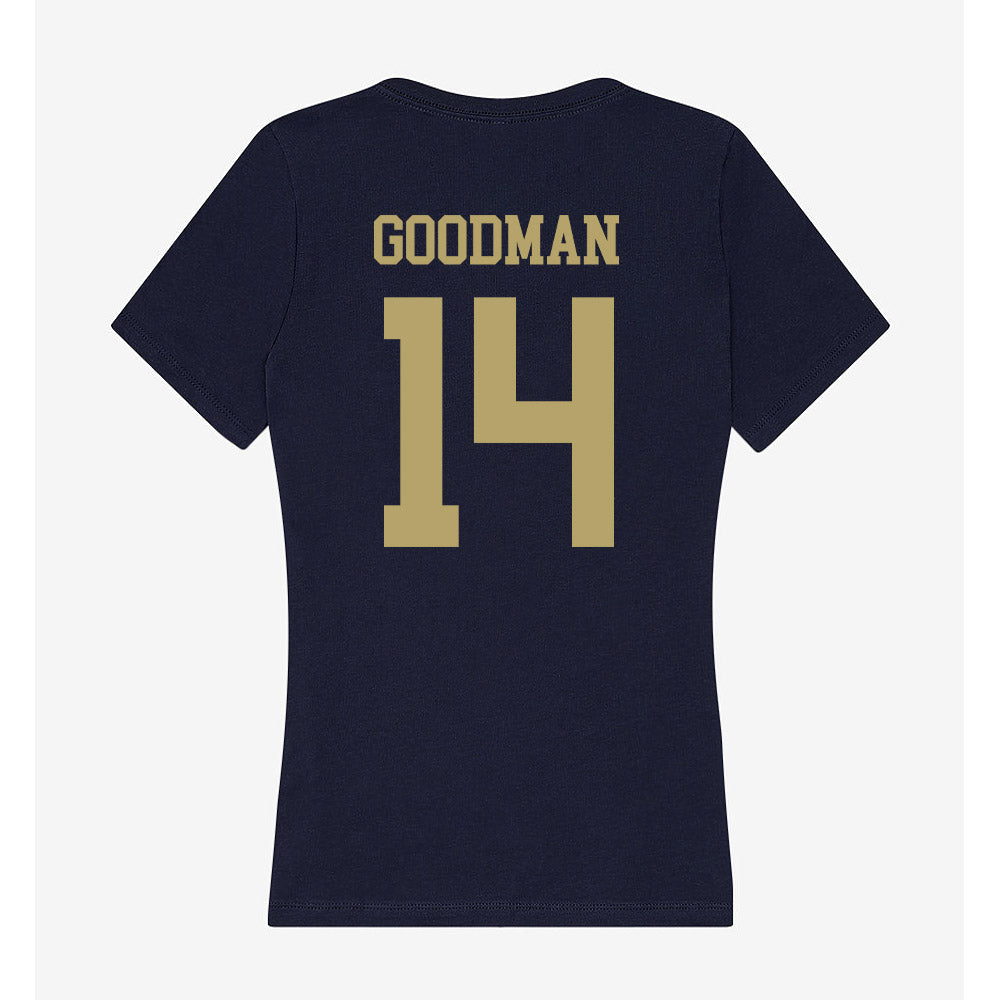 UC Davis - NCAA Men's Soccer : Luke Goodman - Women's V-Neck T-Shirt-1