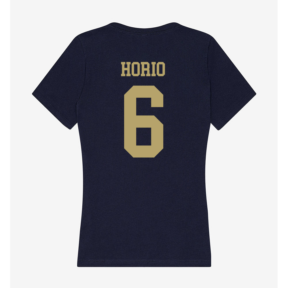 UC Davis - NCAA Men's Soccer : Declan Horio - Women's V-Neck T-Shirt-1