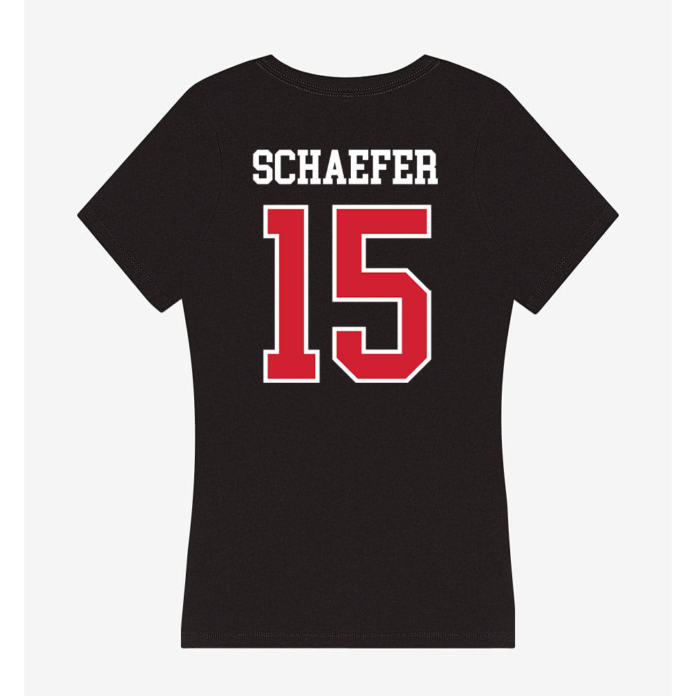 Western Kentucky - NCAA Women's Volleyball : Abby Schaefer - Women's V-Neck T-Shirt-1