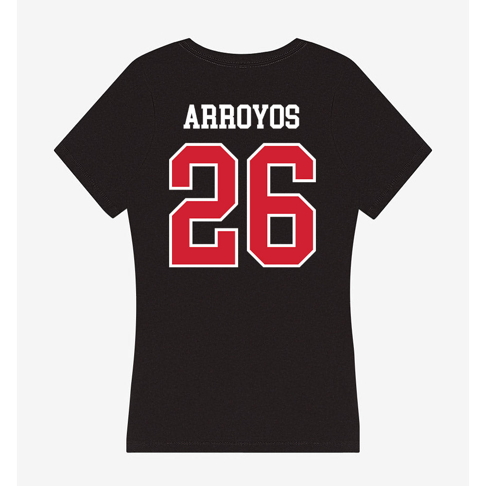 Western Kentucky - NCAA Baseball : Lane Arroyos - Women's V-Neck T-Shirt-1