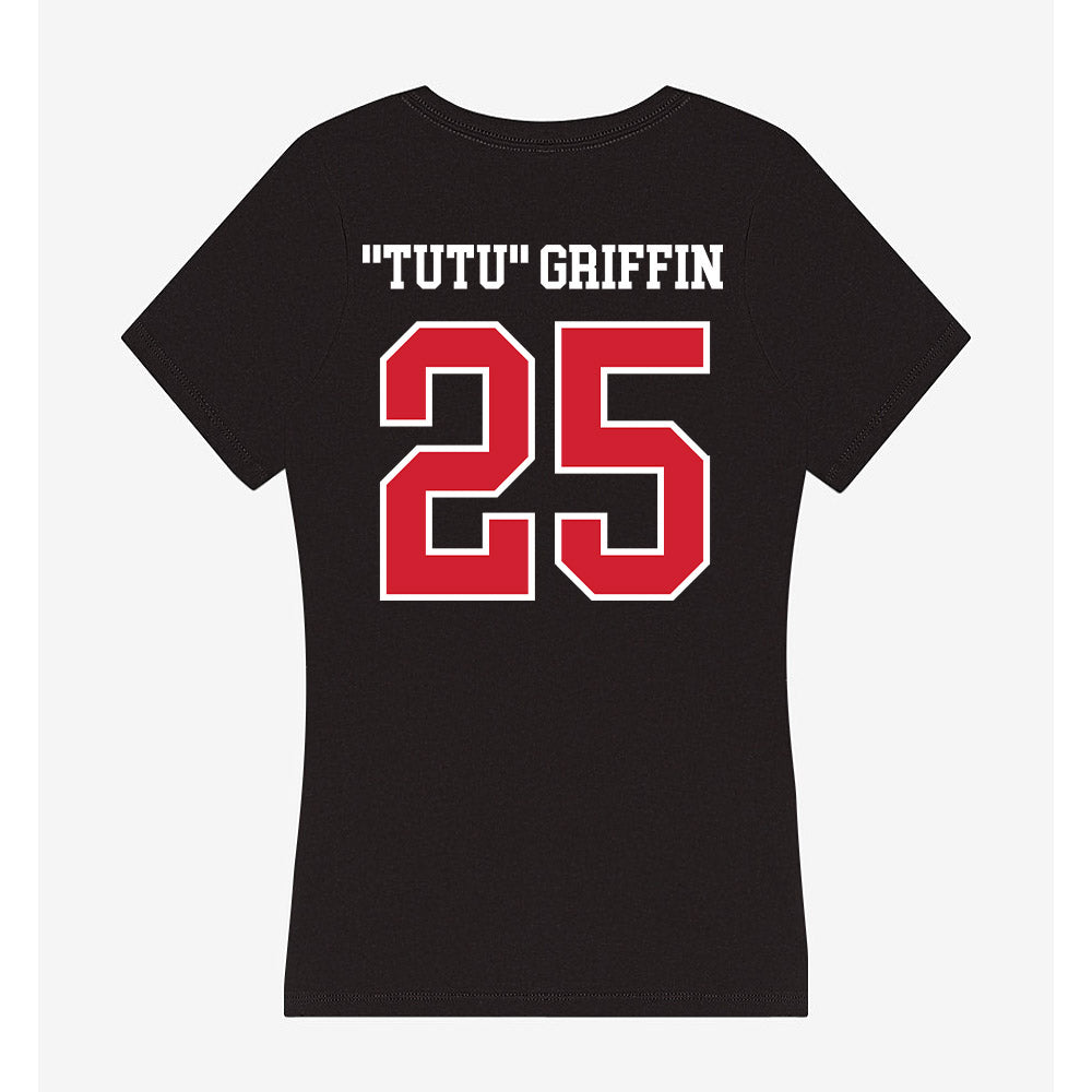 Western Kentucky - NCAA Football : Xavion "Tutu" Griffin - Women's V-Neck T-Shirt-1