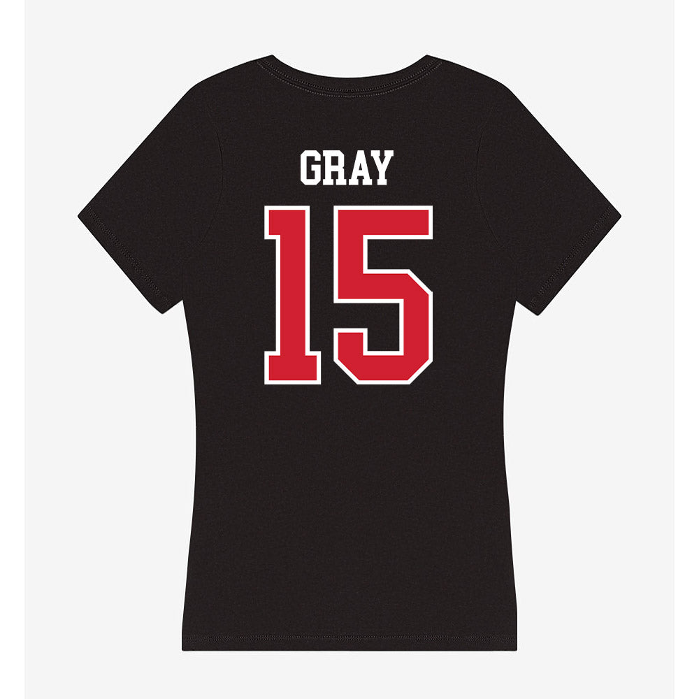 Western Kentucky - NCAA Football : Jayden Gray - Women's V-Neck T-Shirt-1