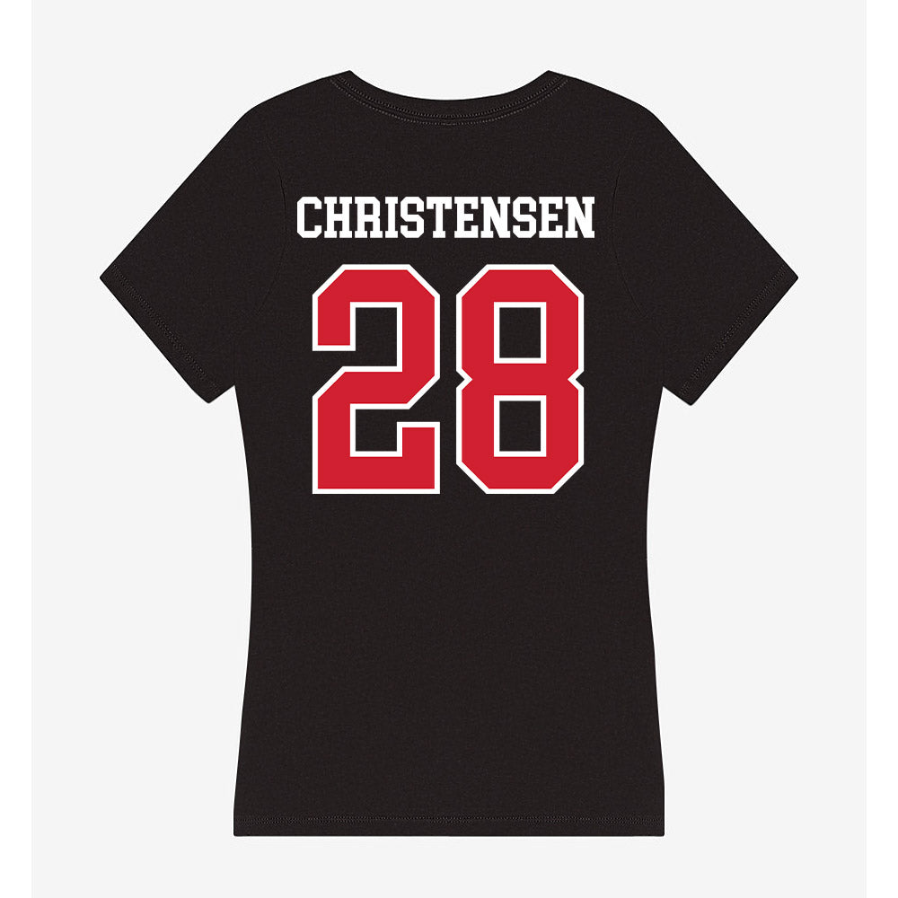 UNLV - NCAA Football : Logan Christensen - Women's V-Neck T-Shirt-1