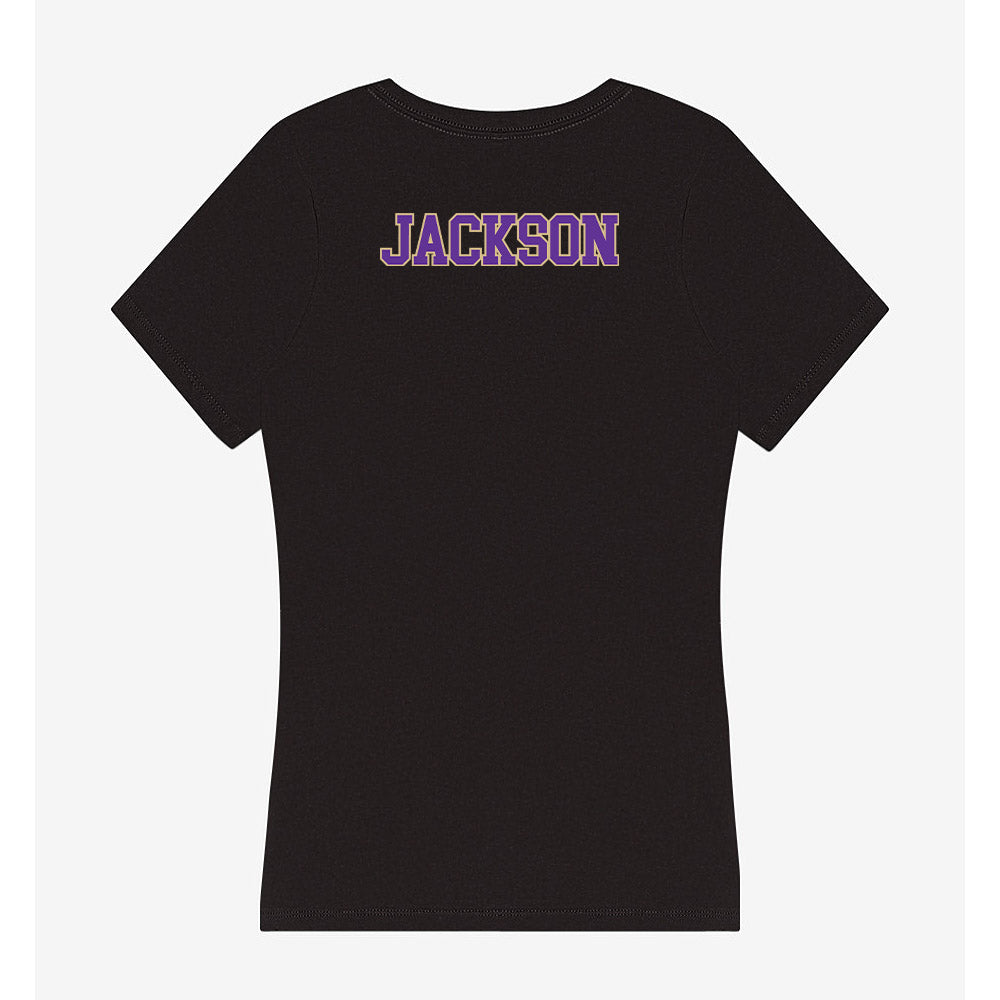 Western Carolina - NCAA Women's Track & Field : Ericka Jackson - Women's V-Neck T-Shirt-1