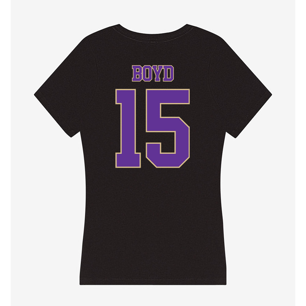 Western Carolina - NCAA Football : Jai Boyd - Women's V-Neck T-Shirt-1