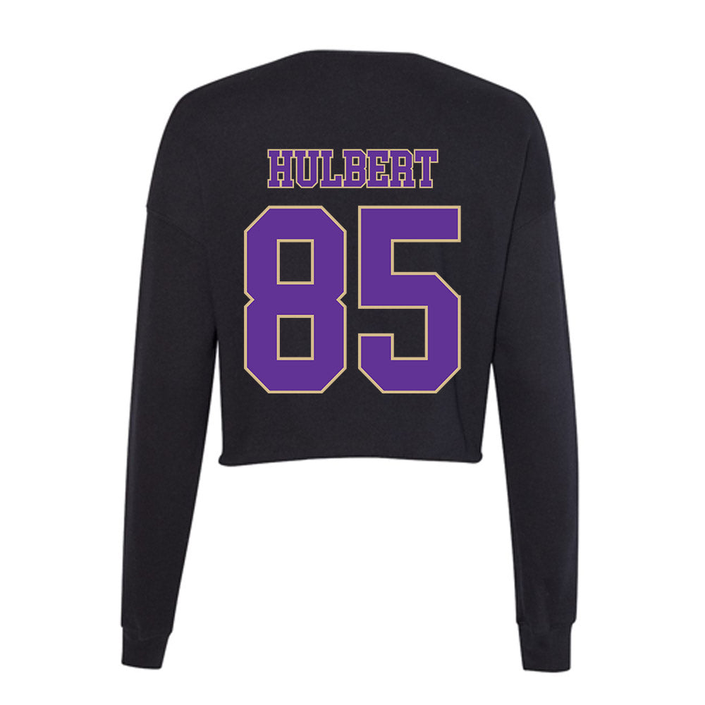 Western Carolina - NCAA Football : David Hulbert - Women's Cropped Crew Fleece-1