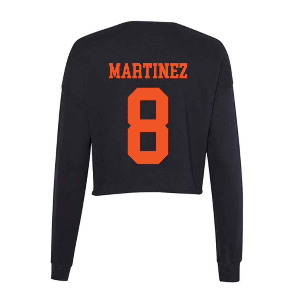 SHSU - NCAA Baseball : Jace Martinez - Women's Cropped Crew Fleece-1