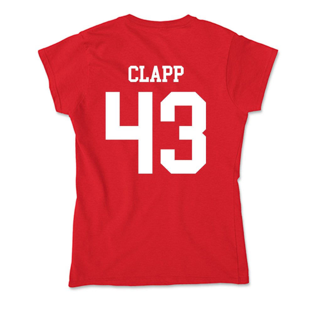 Bradley - NCAA Baseball : Reece Clapp - Soft Style Women’s T-Shirt-1