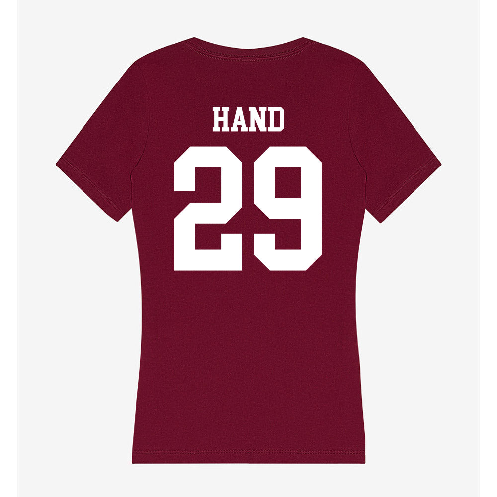 SIU Carbondale - NCAA Baseball : Nolan Hand - Women's V-Neck T-Shirt-1