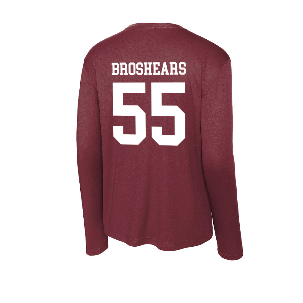 SIU Carbondale - NCAA Football : Alex Broshears - Activewear Long Sleeve T-Shirt-1