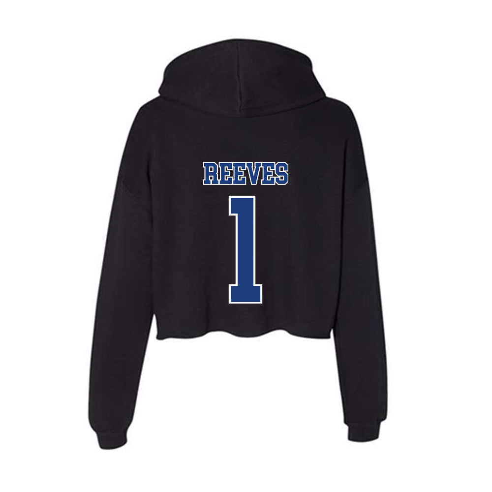 McNeese State - NCAA Women's Basketball : Azjah Reeves - Women's Crop Fleece Hoodie-1