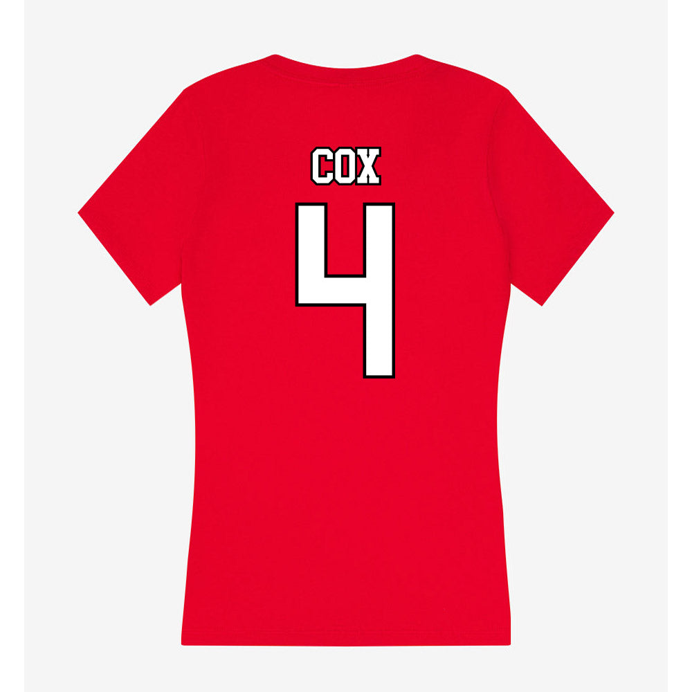Youngstown State - NCAA Women's Lacrosse : Lena Cox - Women's V-Neck T-Shirt-1