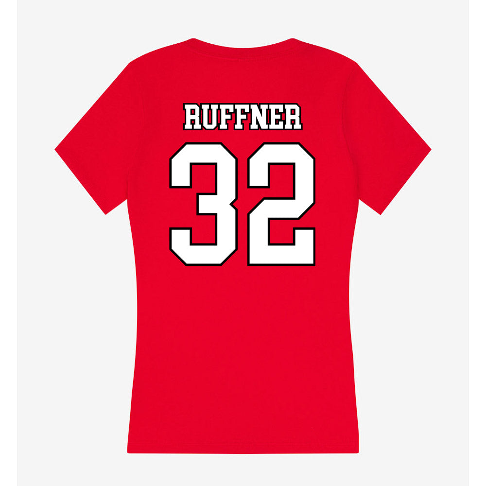 Youngstown State - NCAA Baseball : Teddy Ruffner - Women's V-Neck T-Shirt-1