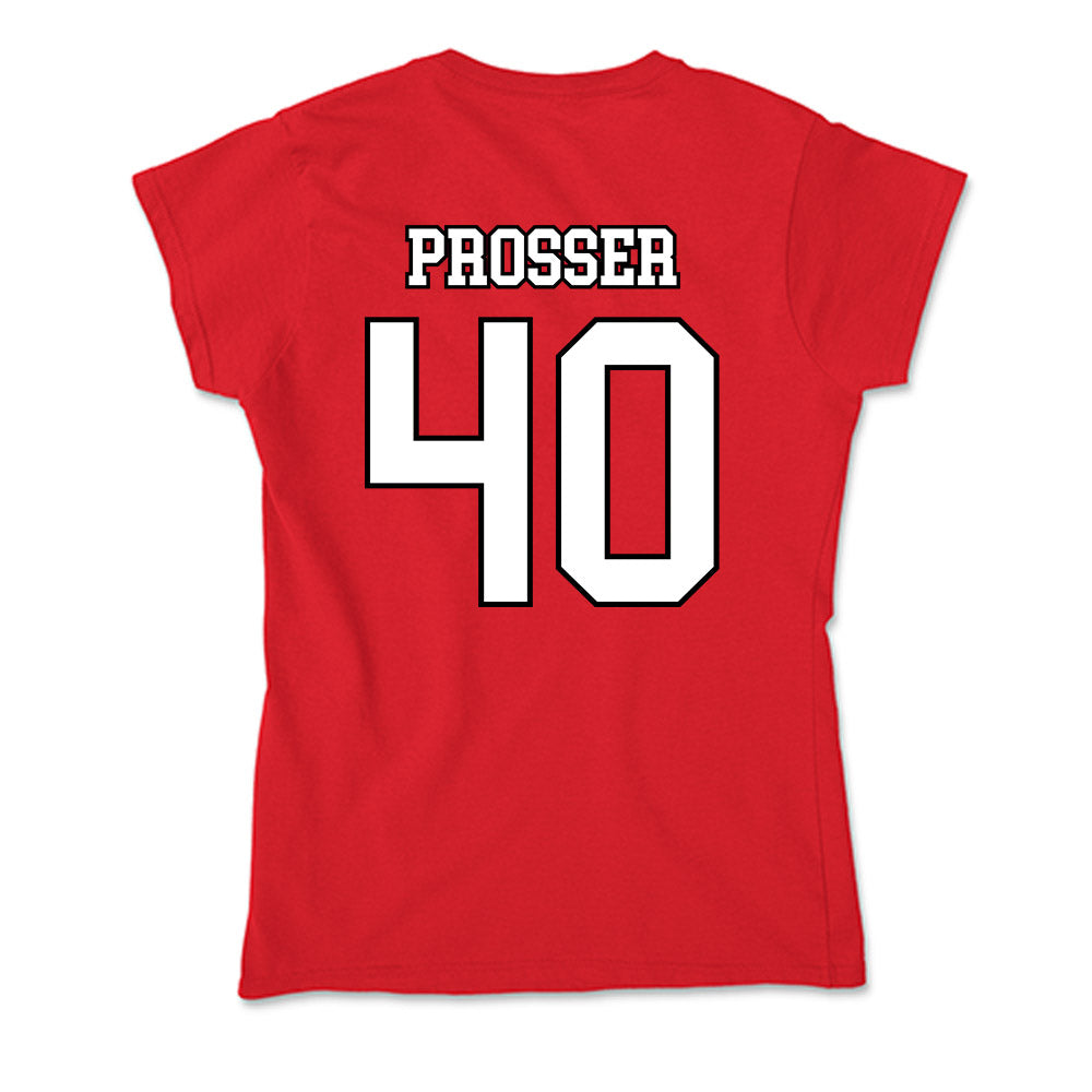 Youngstown State - NCAA Baseball : Braxton Prosser - Soft Style Women’s T-Shirt-1
