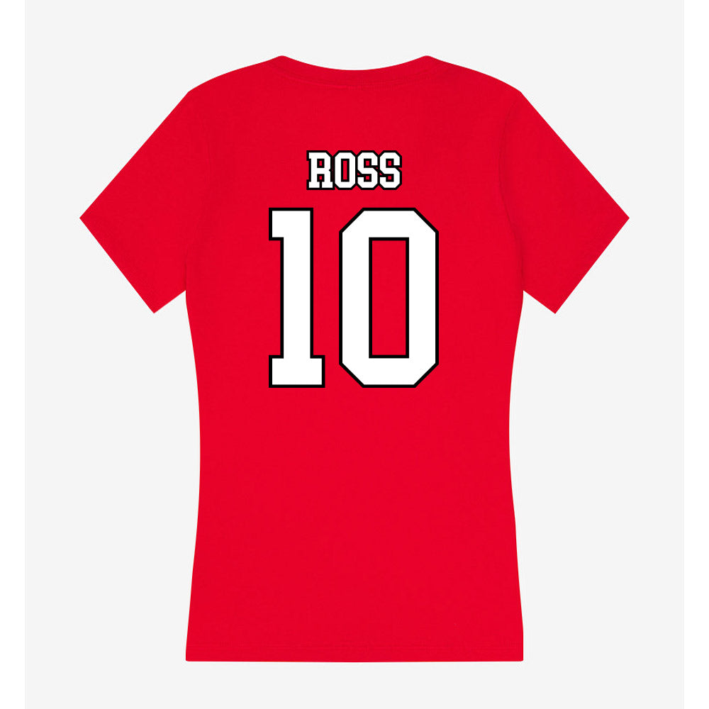 Youngstown State - NCAA Baseball : Nate Ross - Women's V-Neck T-Shirt-1