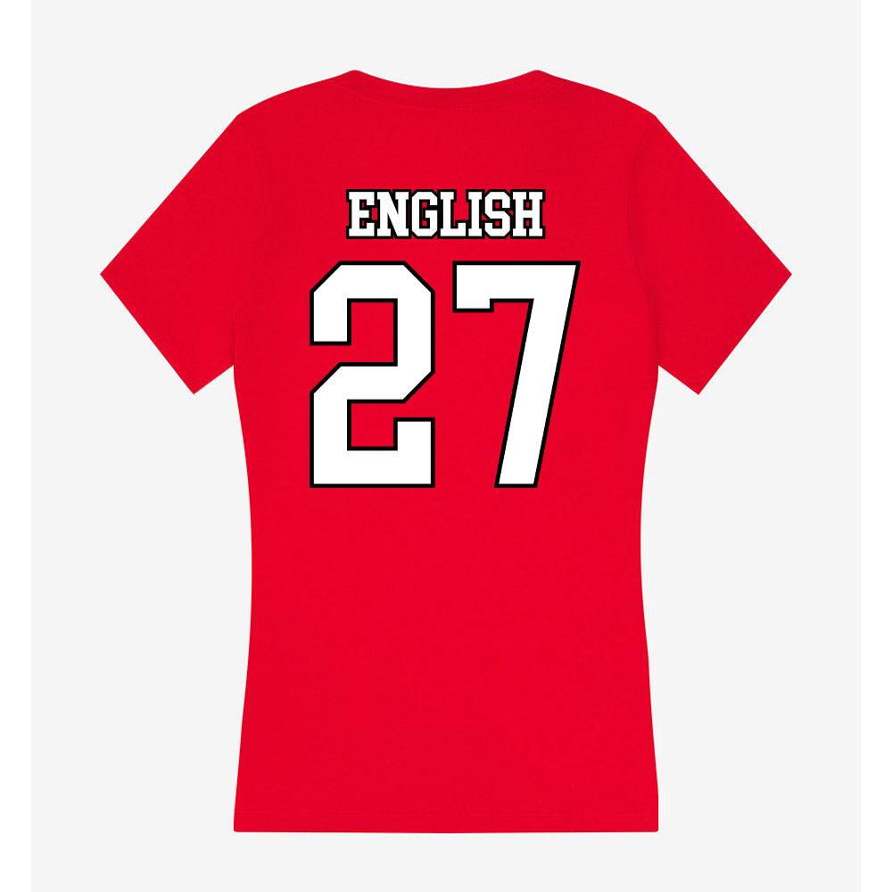 Youngstown State - NCAA Baseball : Aidan English - Women's V-Neck T-Shirt-1