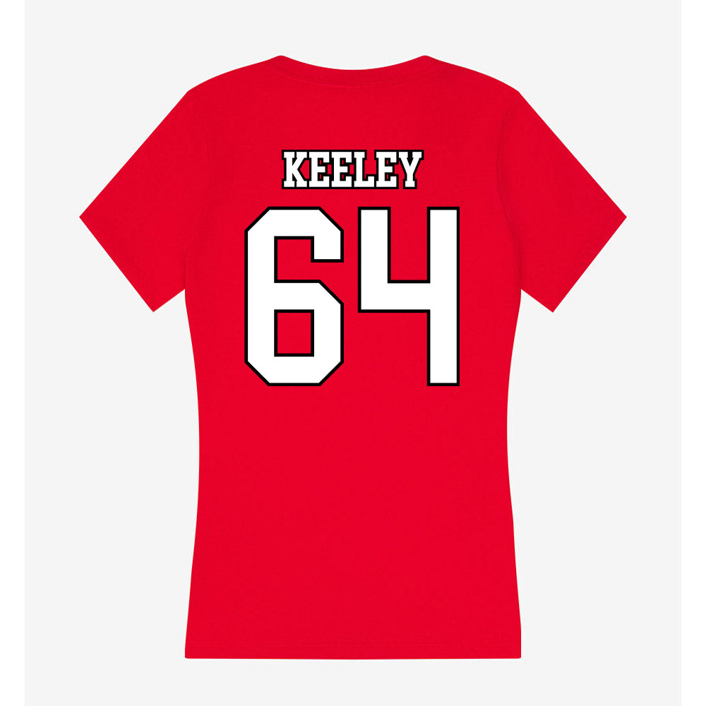 Youngstown State - NCAA Football : Matthew Keeley - Women's V-Neck T-Shirt-1