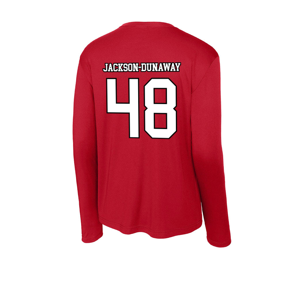 Youngstown State - NCAA Football : Andrew Jackson-Dunaway - Activewear Long Sleeve T-Shirt-1