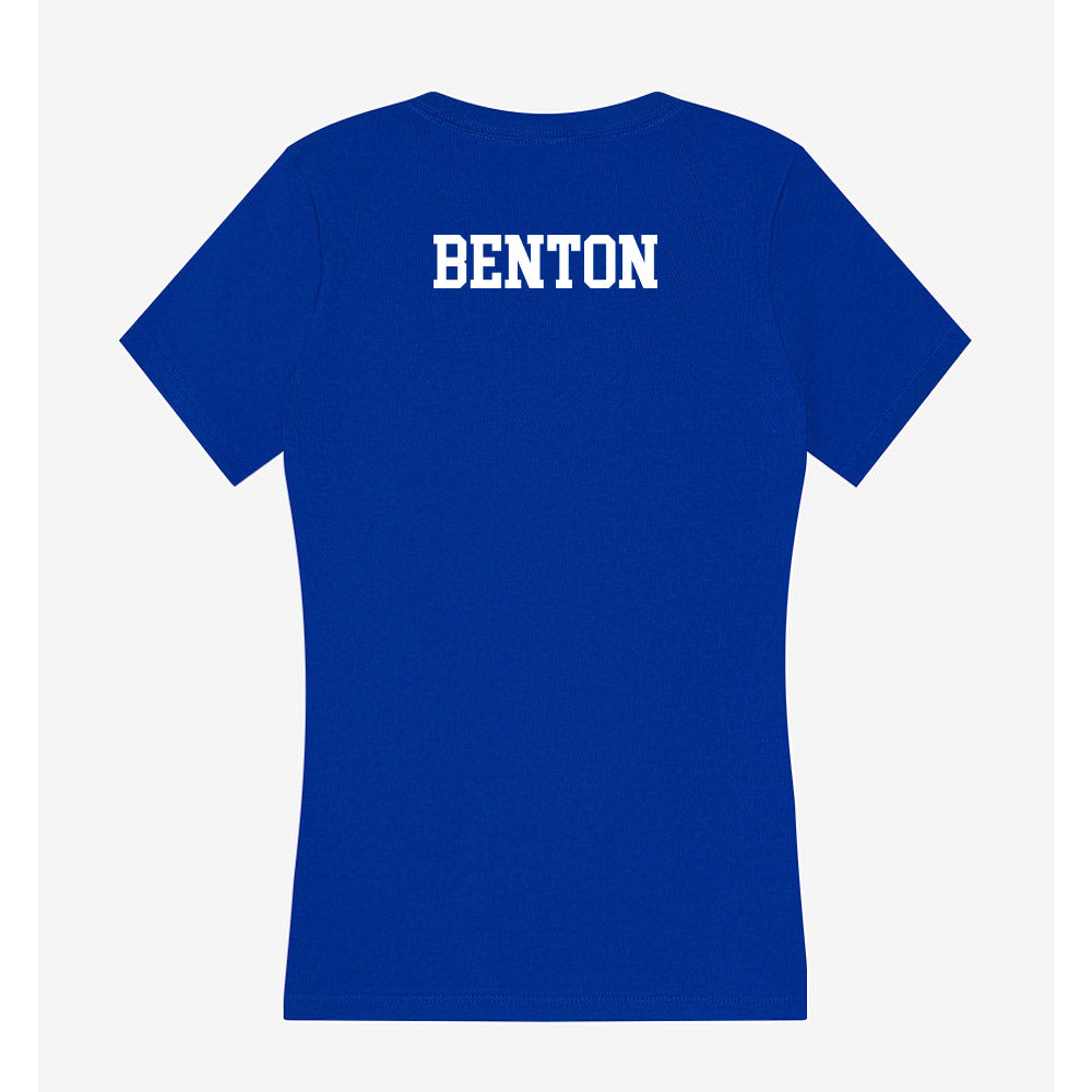 Texas A&M Corpus Christi - NCAA Men's Track & Field : Colin Benton - Women's V-Neck T-Shirt-1