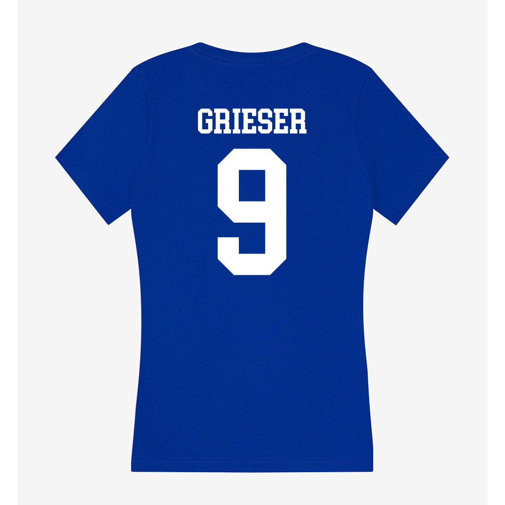 Texas A&M Corpus Christi - NCAA Women's Volleyball : Simone Grieser - Women's V-Neck T-Shirt-1