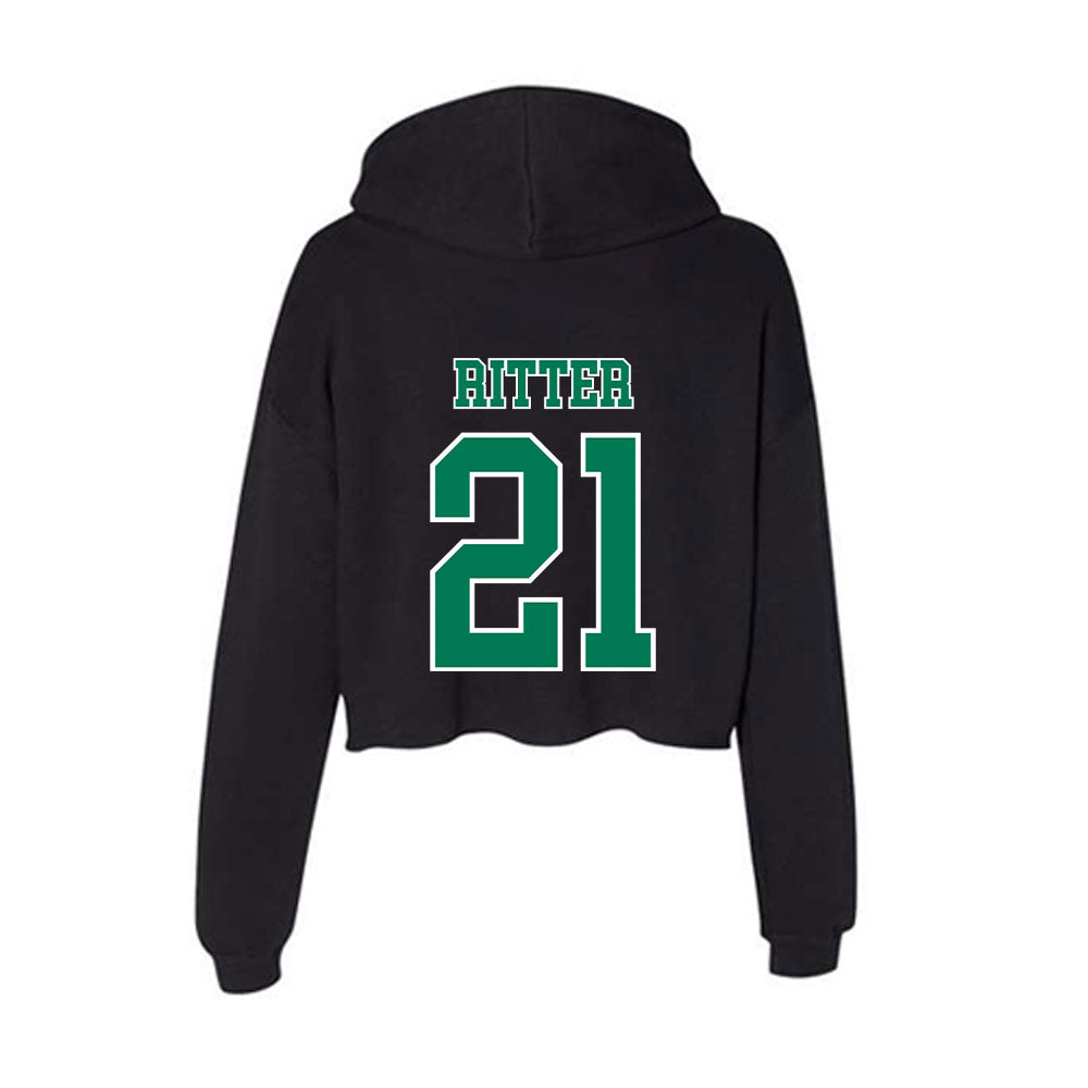 Norfolk State - NCAA Baseball : Jamal Ritter - Women's Crop Fleece Hoodie-1