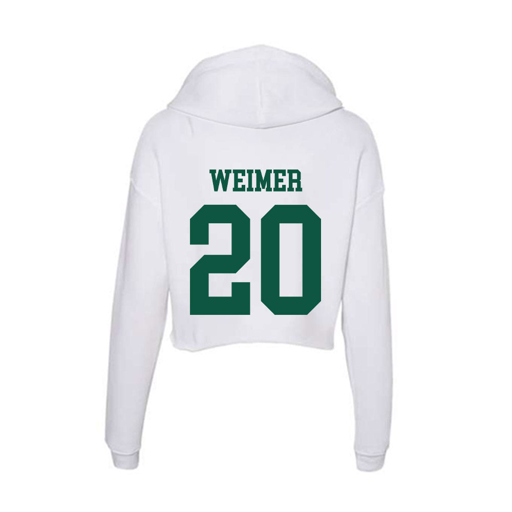 Northern Michigan - NCAA Men's Soccer : Ian Weimer - Women's Crop Fleece Hoodie-1