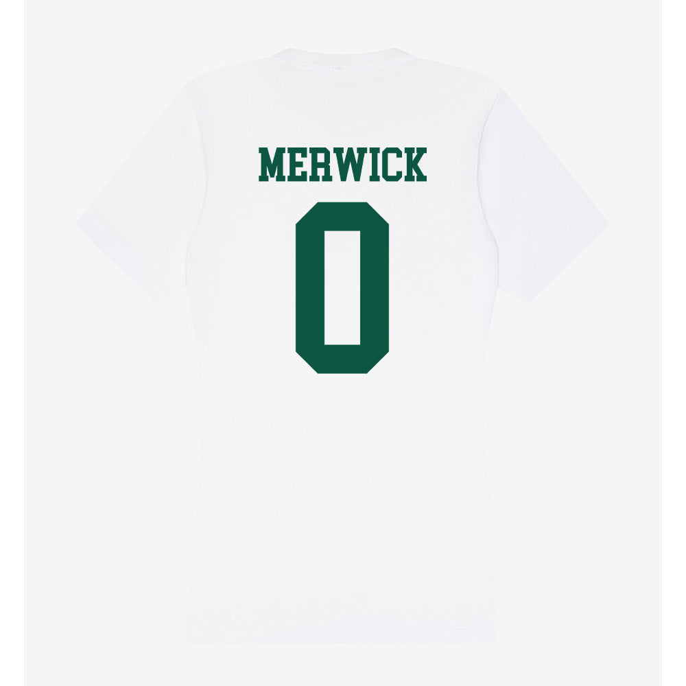 Northern Michigan - NCAA Men's Basketball : Derek Merwick - Women's V-Neck T-Shirt-1