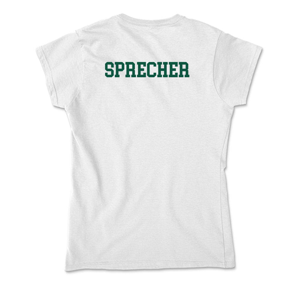 Northern Michigan - NCAA Men's Golf : Russel Sprecher - Soft Style Women’s T-Shirt-1