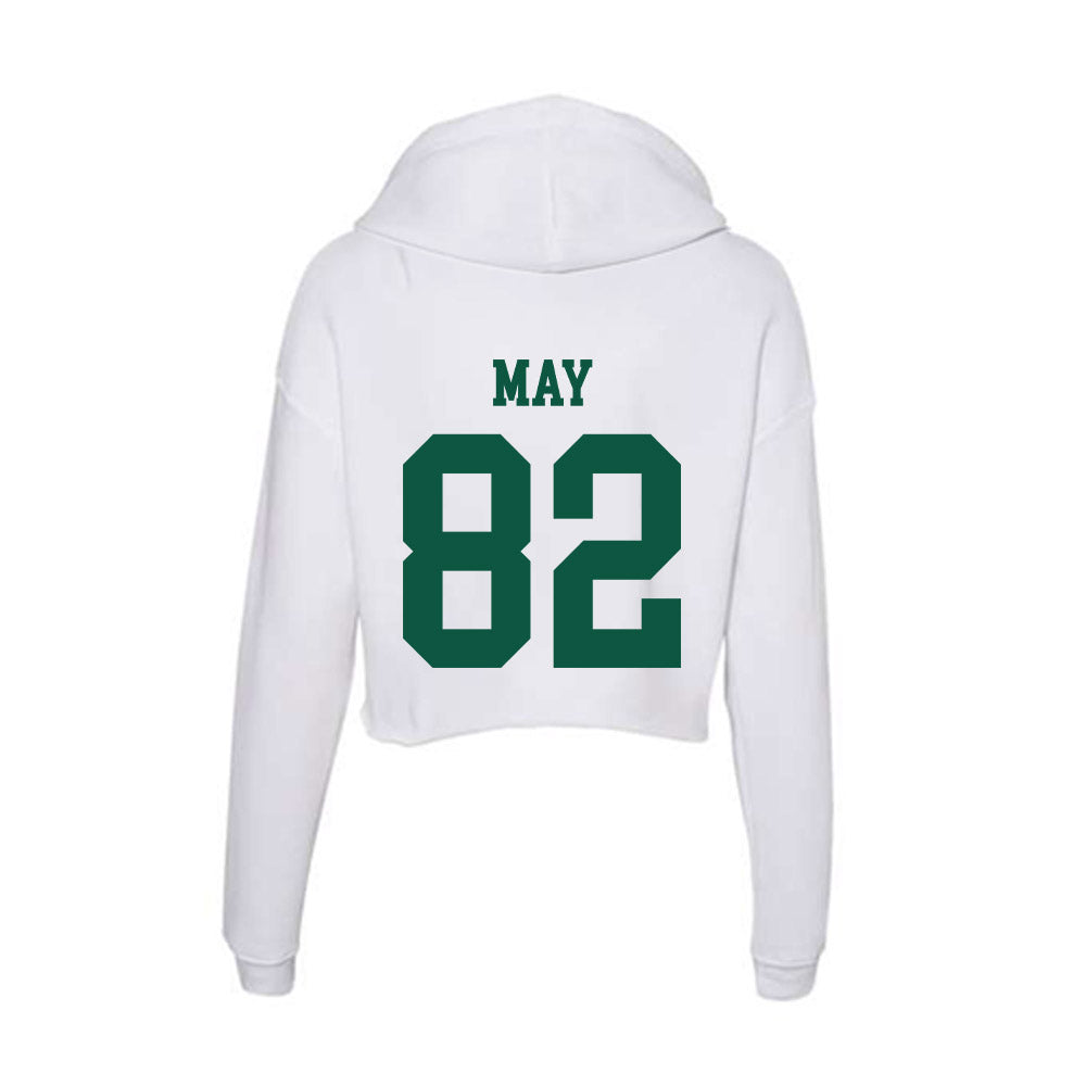 Northern Michigan - NCAA Football : Hayden May - Women's Crop Fleece Hoodie-1