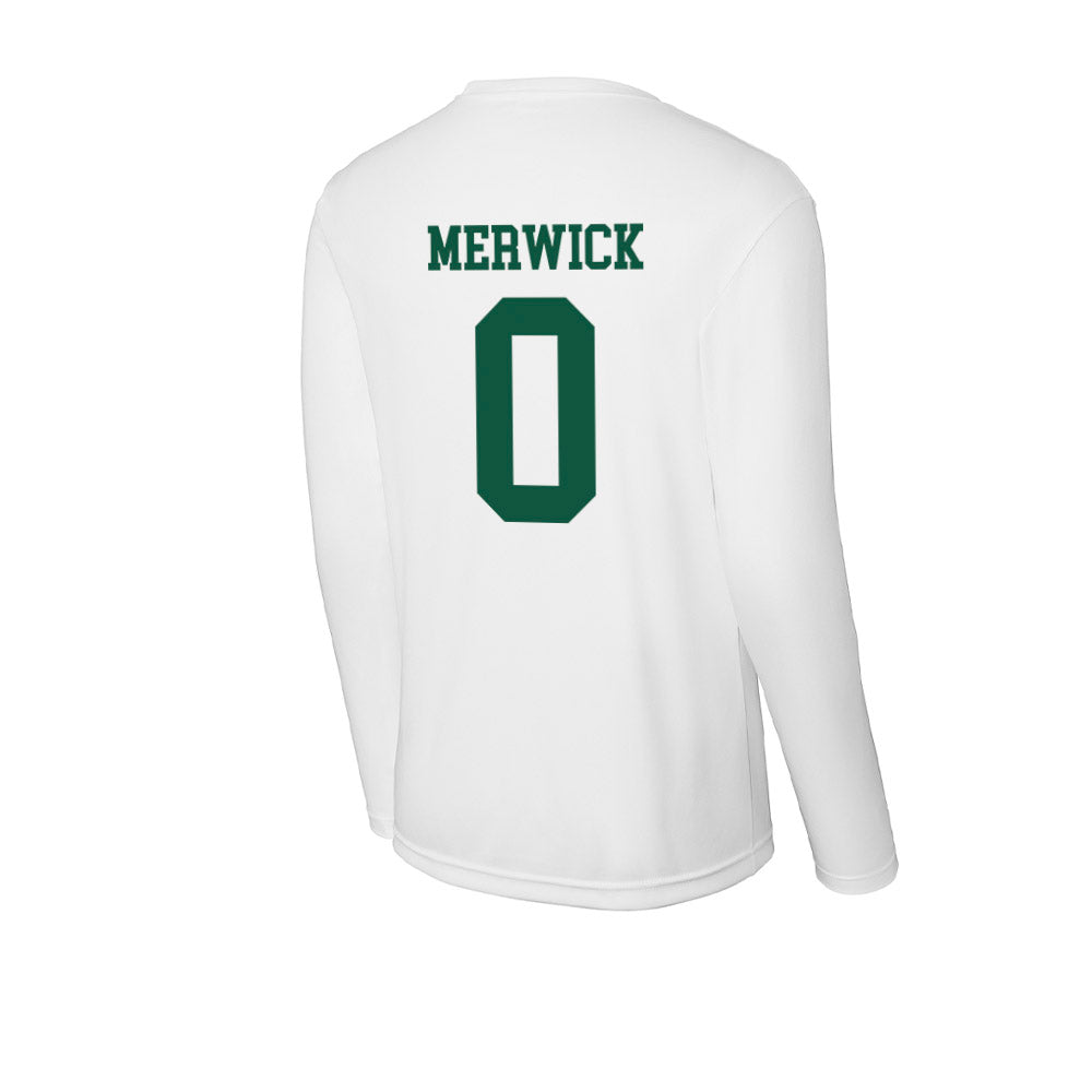 Northern Michigan - NCAA Men's Basketball : Derek Merwick - Activewear Long Sleeve T-Shirt-1