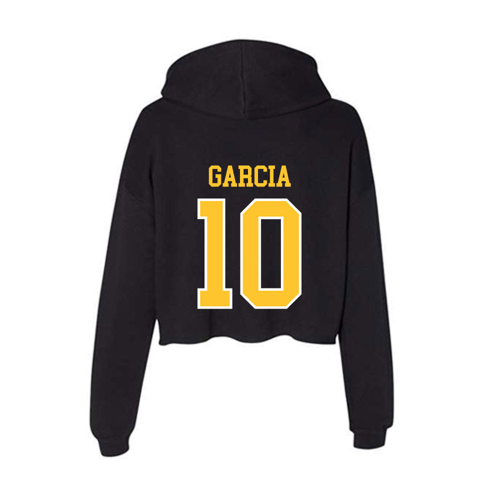 PLU - NCAA Softball : Paola garcia - Women's Crop Fleece Hoodie-1
