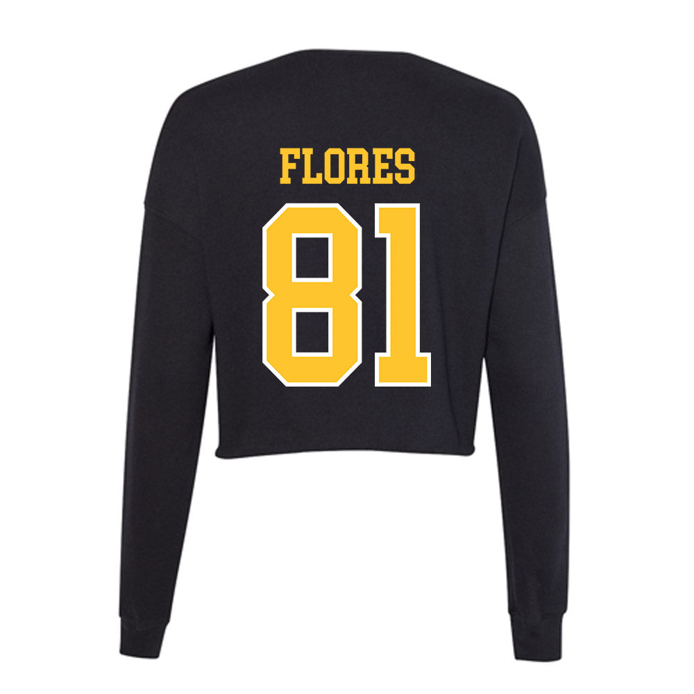 PLU - NCAA Football : Landon Jeremiah Flores - Women's Cropped Crew Fleece-1