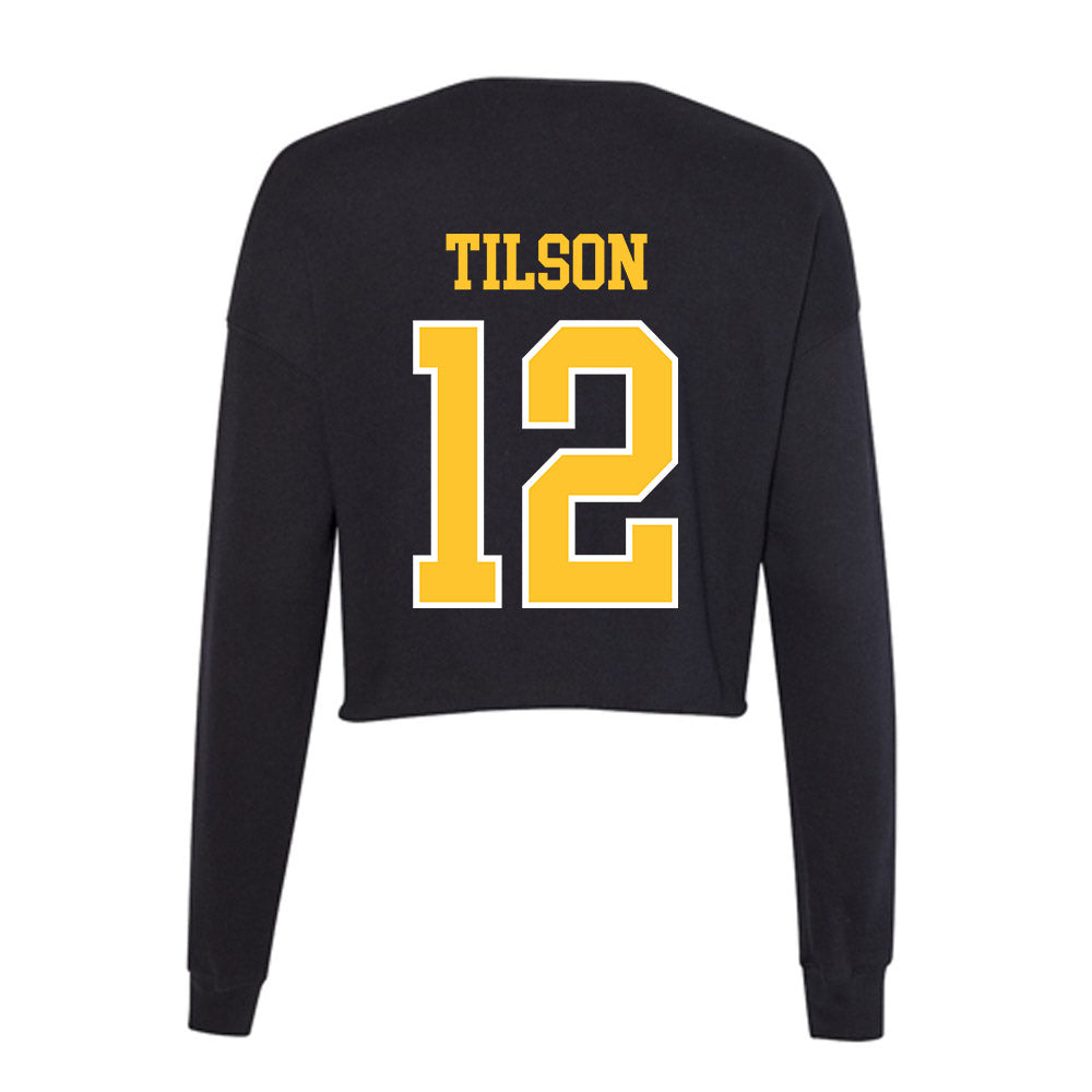 PLU - NCAA Softball : Brooke Tilson - Women's Cropped Crew Fleece-1