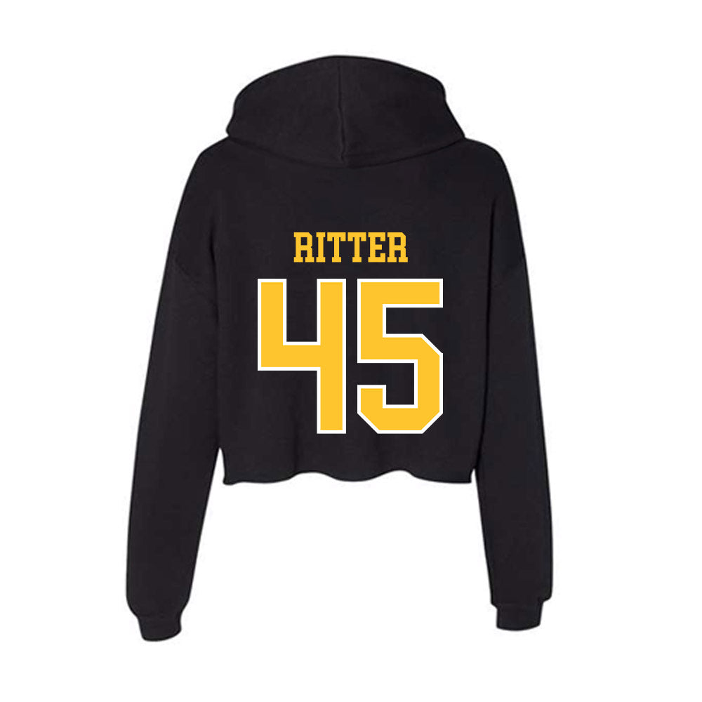 PLU - NCAA Football : Alex Ritter - Women's Crop Fleece Hoodie-1