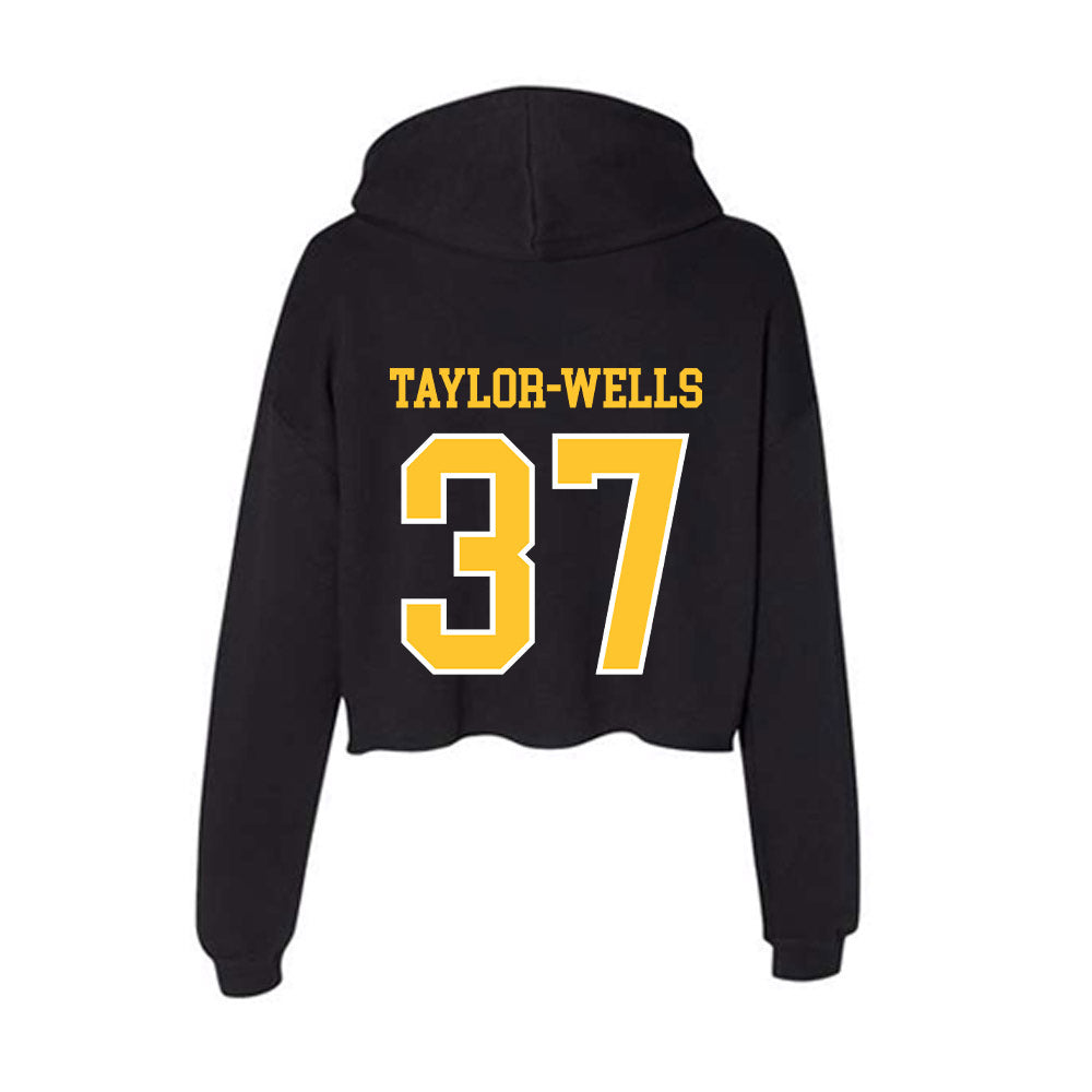 PLU - NCAA Football : Mason Taylor-Wells - Women's Crop Fleece Hoodie-1