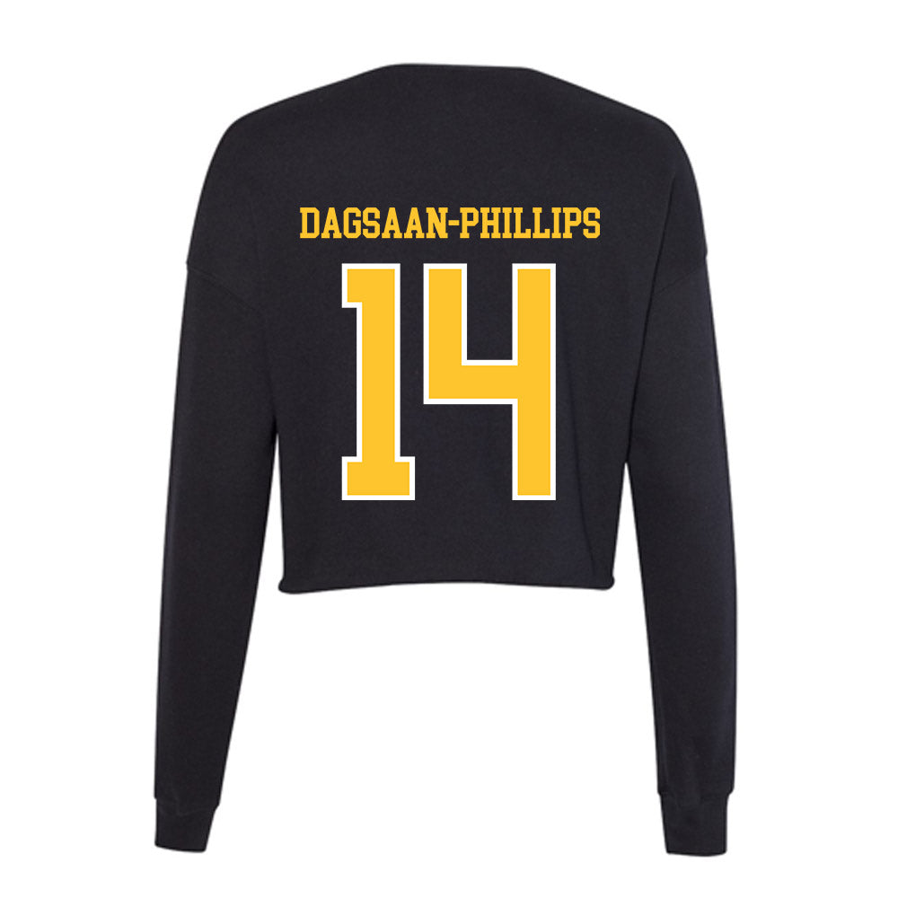 PLU - NCAA Football : Greysen Dagsaan-Phillips - Women's Cropped Crew Fleece-1